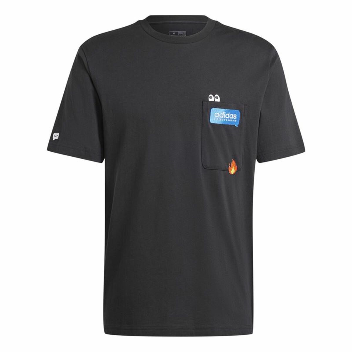 Ανδρική Μπλούζα με Κοντό Μανίκι Adidas Remoji Pocket Graphic Μαύρο