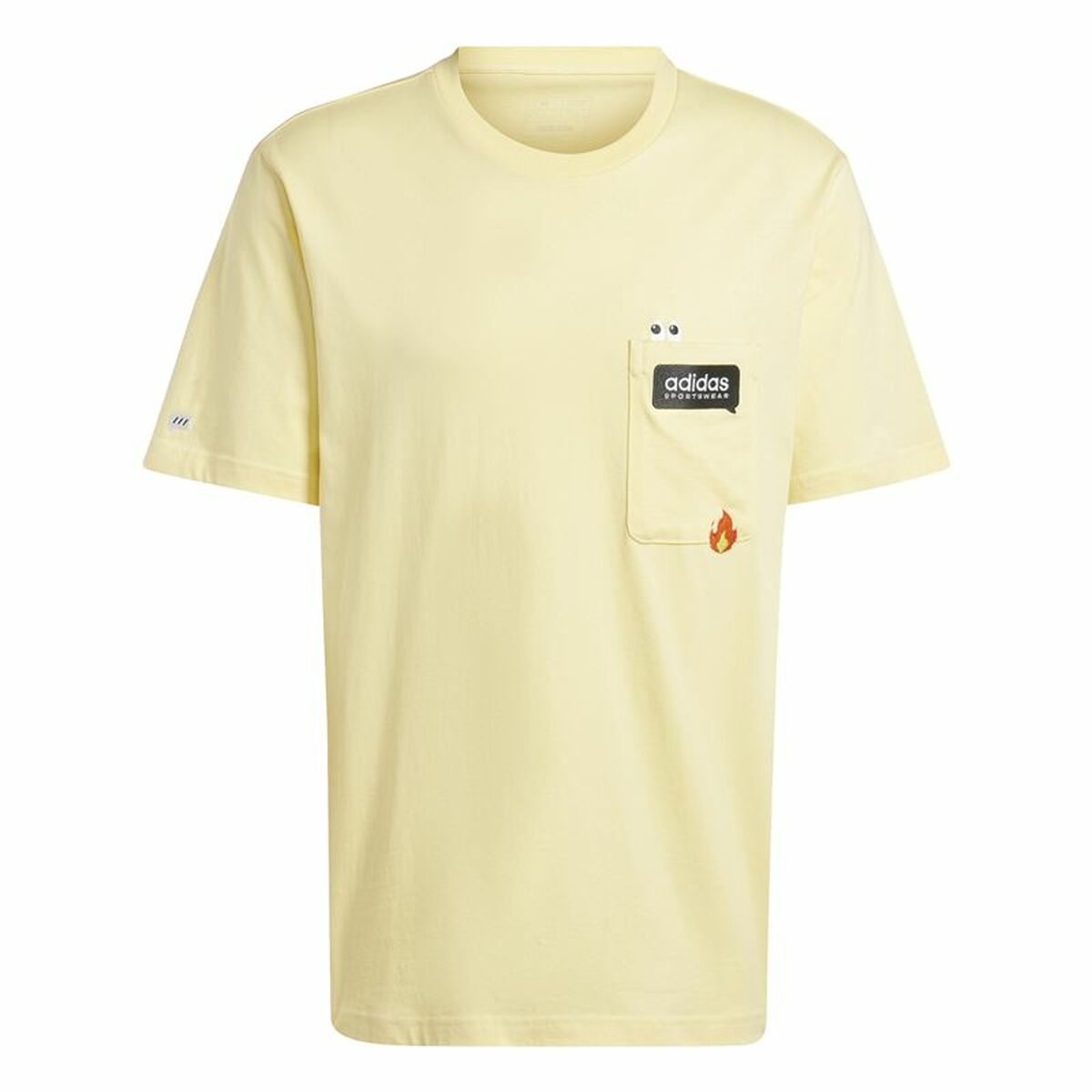 Ανδρική Μπλούζα με Κοντό Μανίκι Adidas Remoji Pocket Graphic Κίτρινο Χρυσό