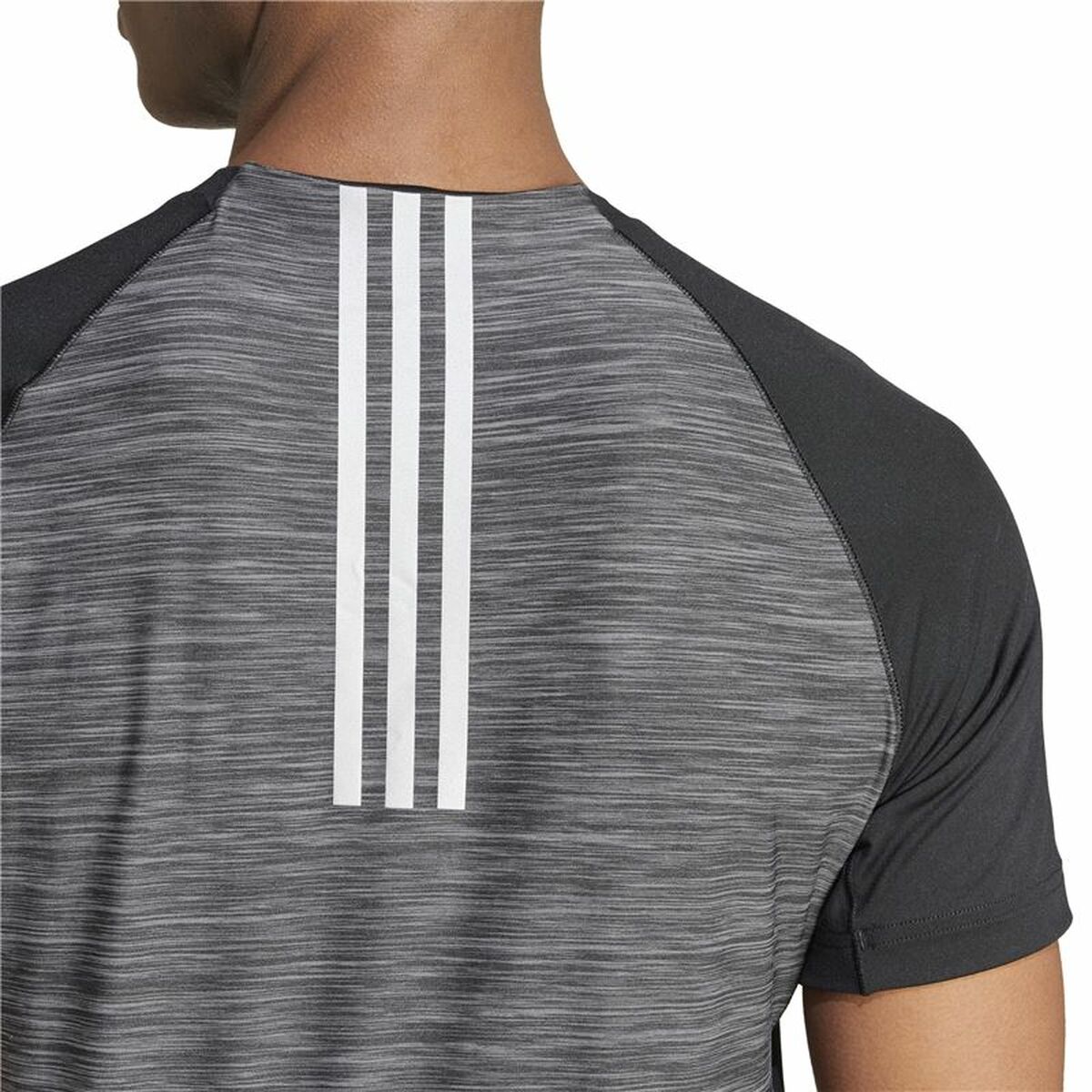 Ανδρική Μπλούζα με Κοντό Μανίκι Adidas Gym+ Training Μαύρο Γκρι