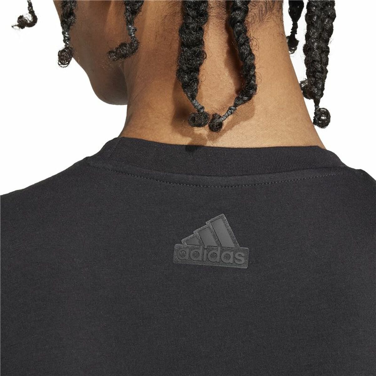 Ανδρική Μπλούζα με Κοντό Μανίκι Adidas House Of Tiro Metallic Graphic Μαύρο