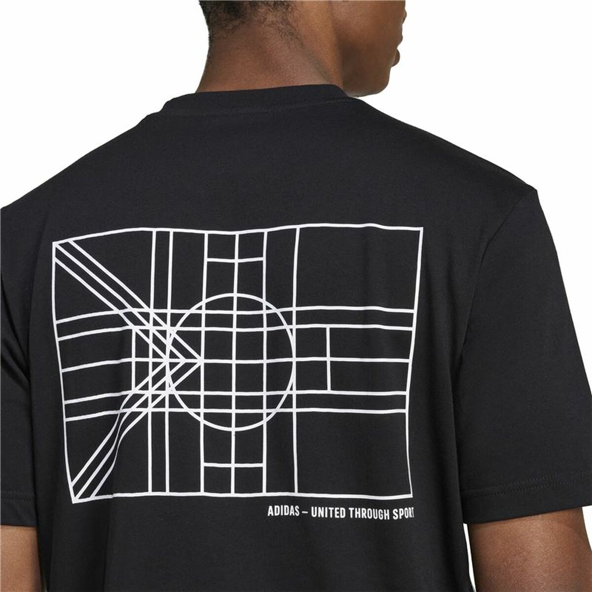 Ανδρική Μπλούζα με Κοντό Μανίκι Adidas House Of Tiro Nations Graphic Μαύρο