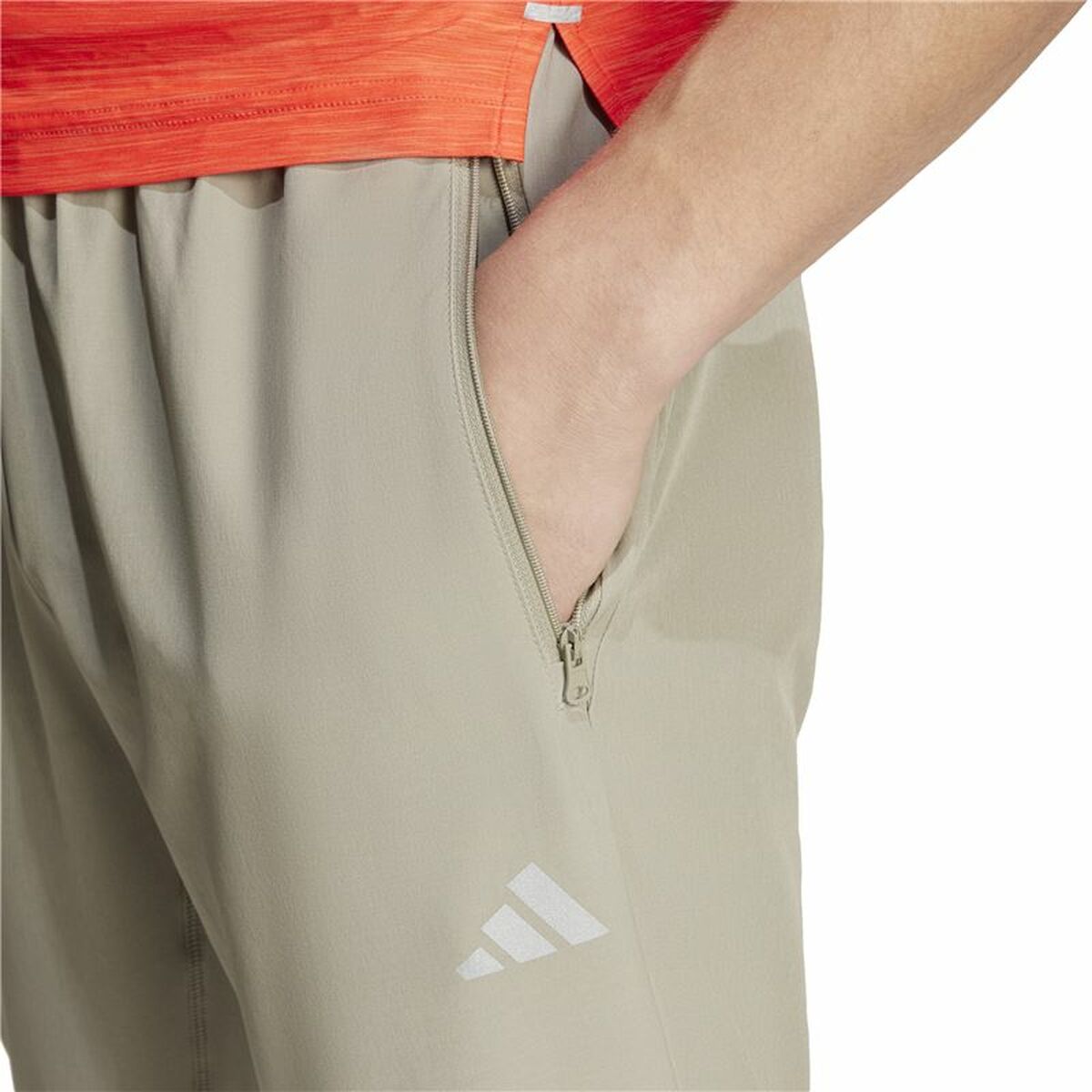Μακρύ Αθλητικό Παντελόνι Adidas Gym+ 3S Γκρι Άντρες