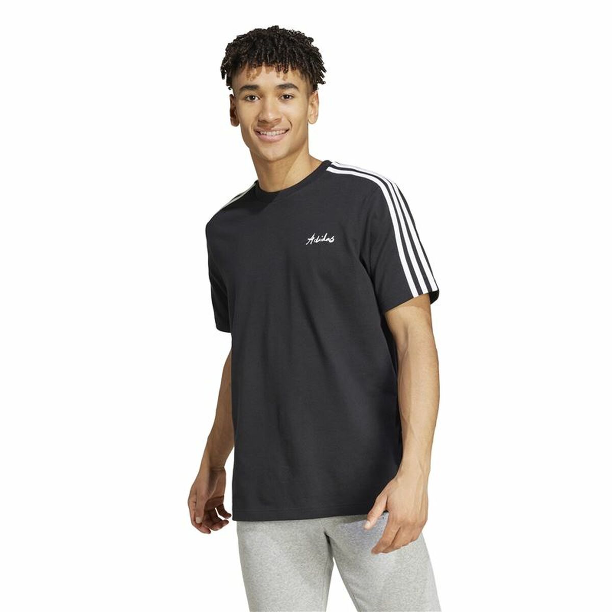 Ανδρική Μπλούζα με Κοντό Μανίκι Adidas Gallery Graphic Μαύρο