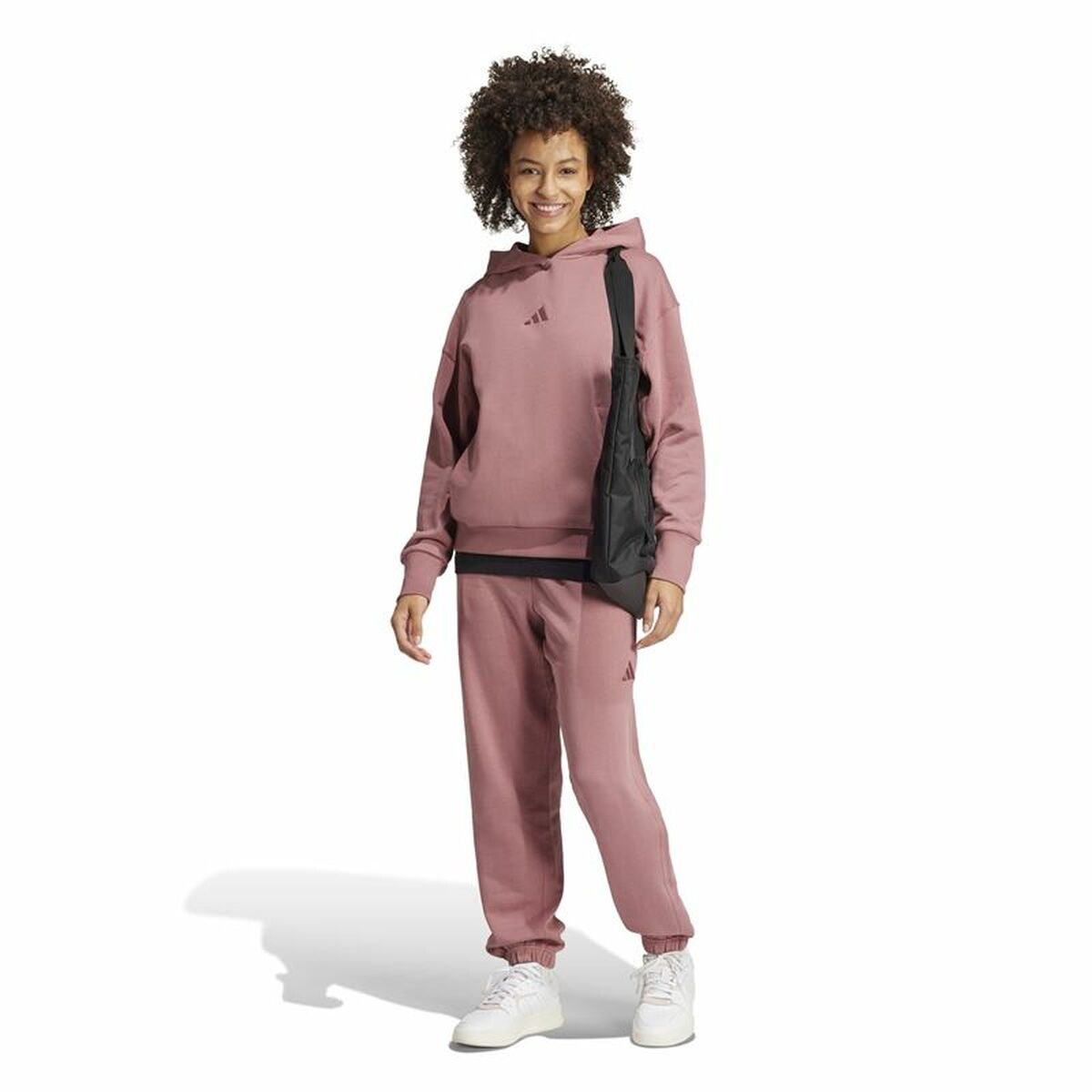 Μακρύ Αθλητικό Παντελόνι Adidas All Szn French Terry Loose Ροζ Γυναίκα
