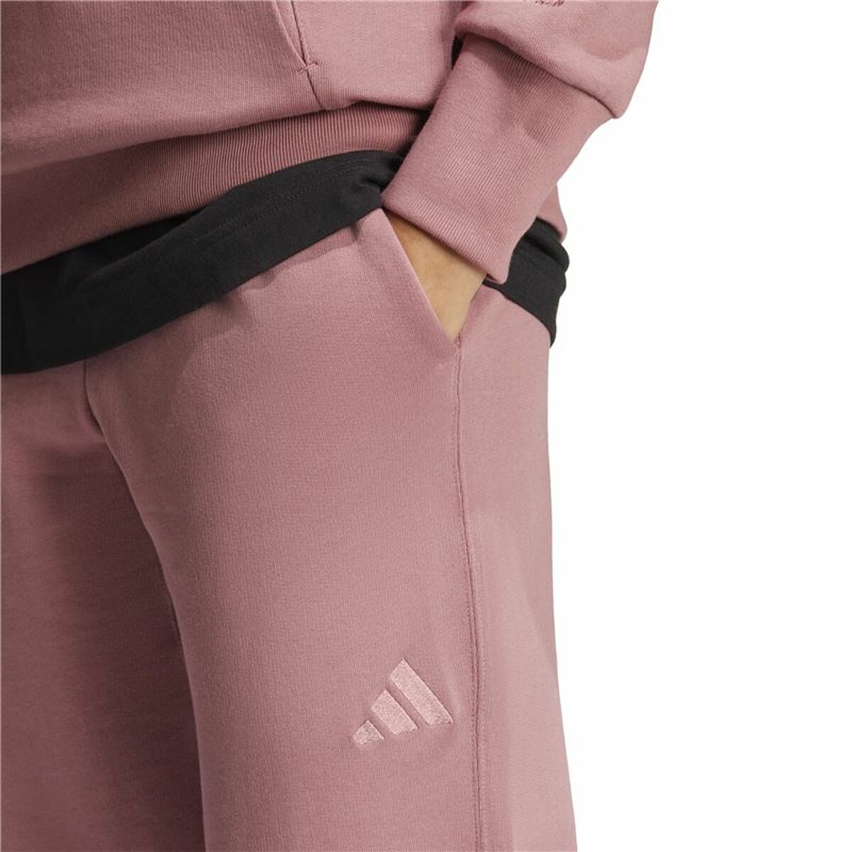 Μακρύ Αθλητικό Παντελόνι Adidas All Szn French Terry Loose Ροζ Γυναίκα