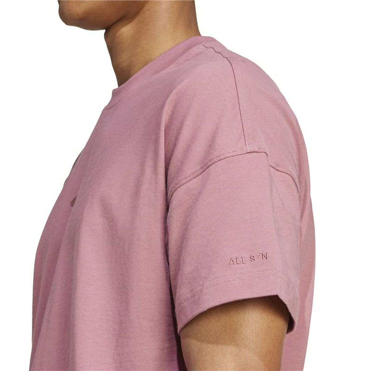 Ανδρική Μπλούζα με Κοντό Μανίκι Adidas All Szn Ροζ