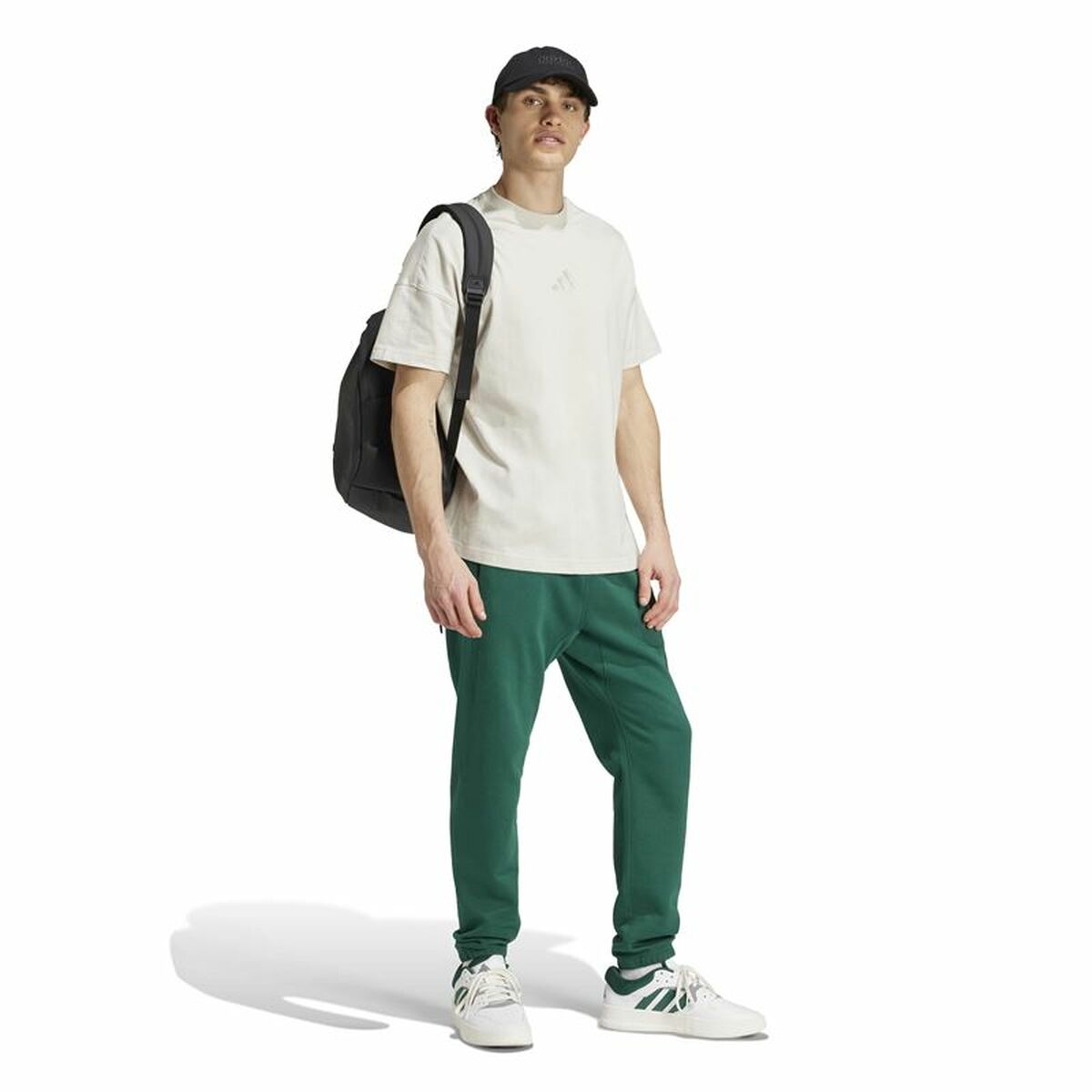 Ανδρική Μπλούζα με Κοντό Μανίκι Adidas All Szn Λευκό Μπεζ