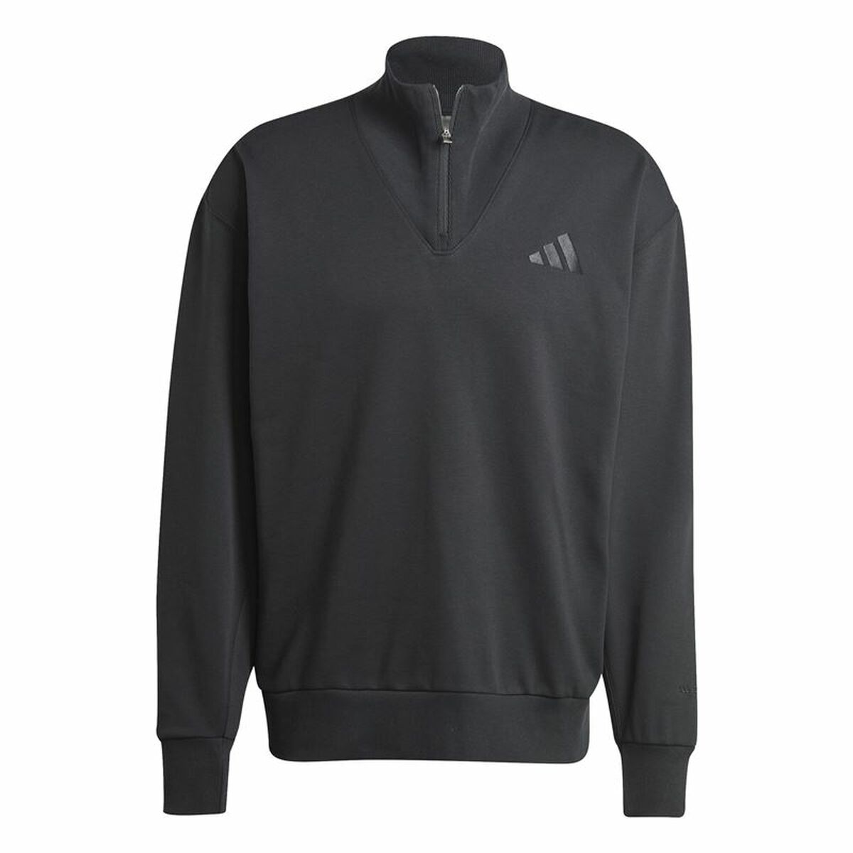 Ανδρικό Φούτερ χωρίς Κουκούλα Adidas All Szn Fleece 1/4 Zip Crew Μαύρο