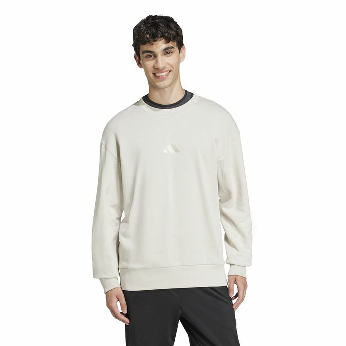 Ανδρικό Φούτερ χωρίς Κουκούλα Adidas All Szn French Terry Crew Μπεζ