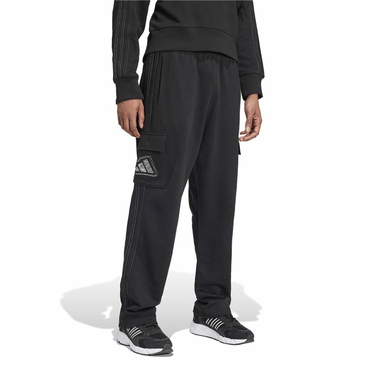 Παιδικά Αθλητικά Παντελόνια Adidas Graphic Seasonal Μαύρο