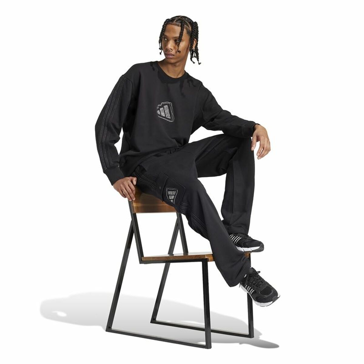 Παιδικά Αθλητικά Παντελόνια Adidas Graphic Seasonal Μαύρο
