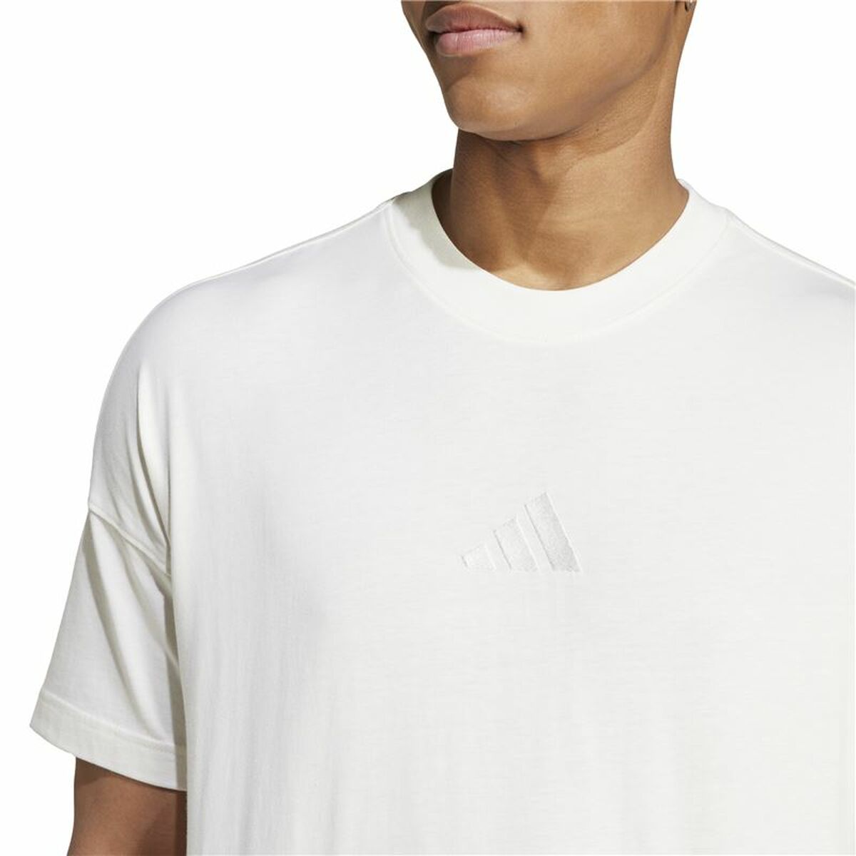 Ανδρική Μπλούζα με Κοντό Μανίκι Adidas All Szn Graphic Λευκό