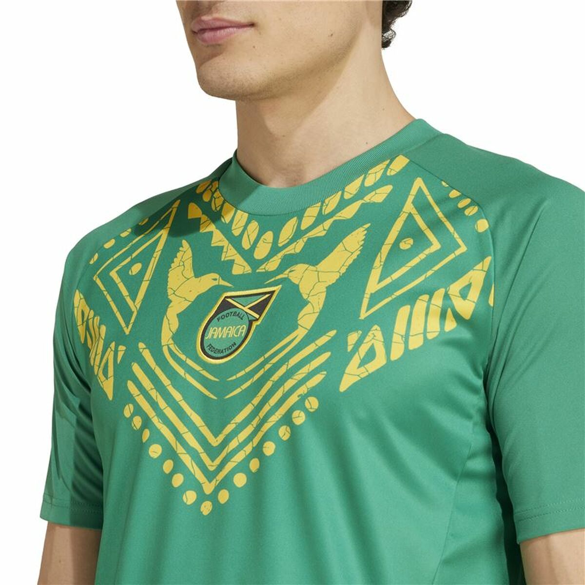 Ποδοσφαιρική Φανέλα Adidas Jamaica 2024 Pre Match Πράσινο