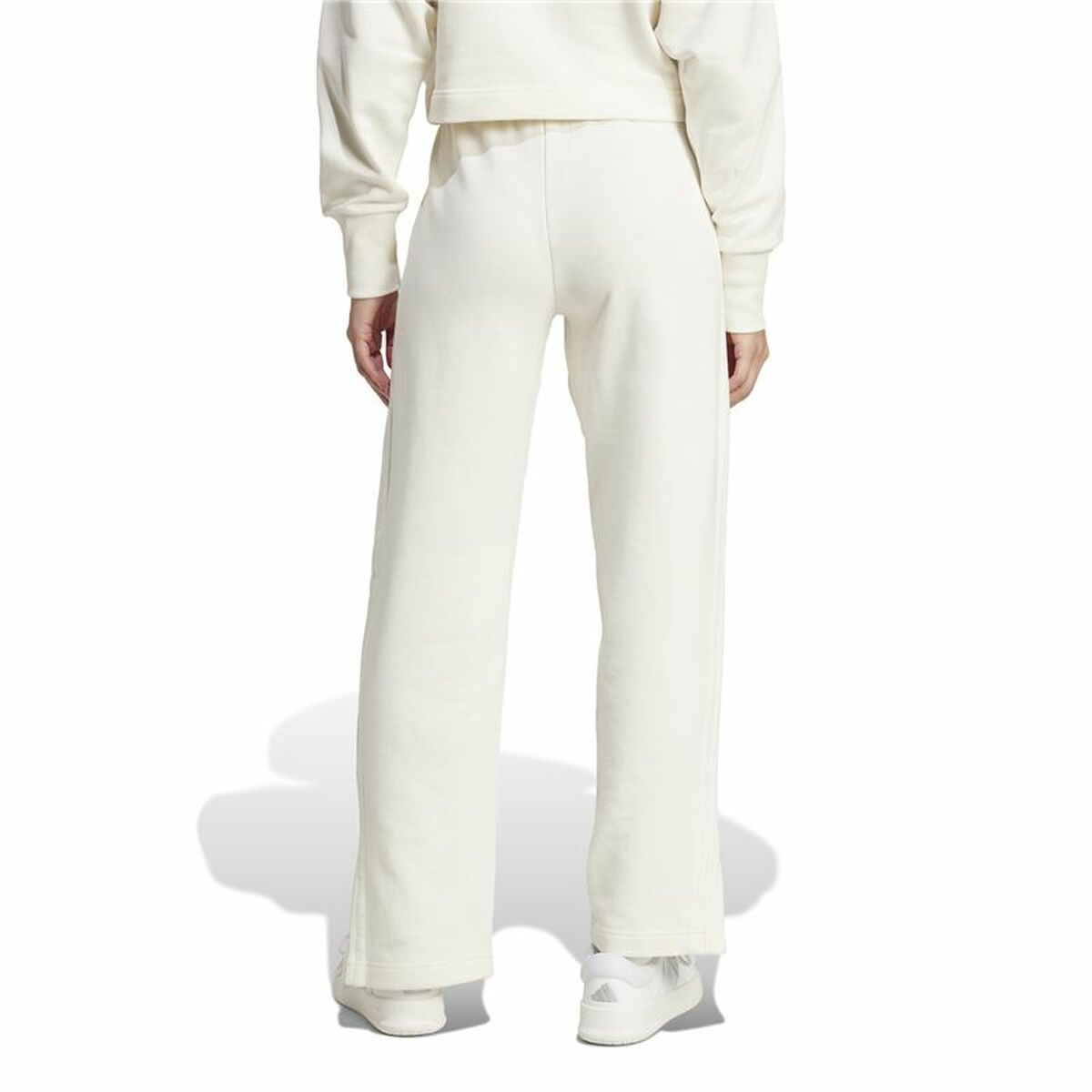 Μακρύ Αθλητικό Παντελόνι Adidas All Szn French Terry Λευκό Γυναίκα