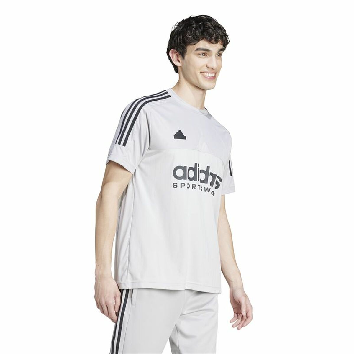 Ανδρική Μπλούζα με Κοντό Μανίκι Adidas Tiro Γκρι