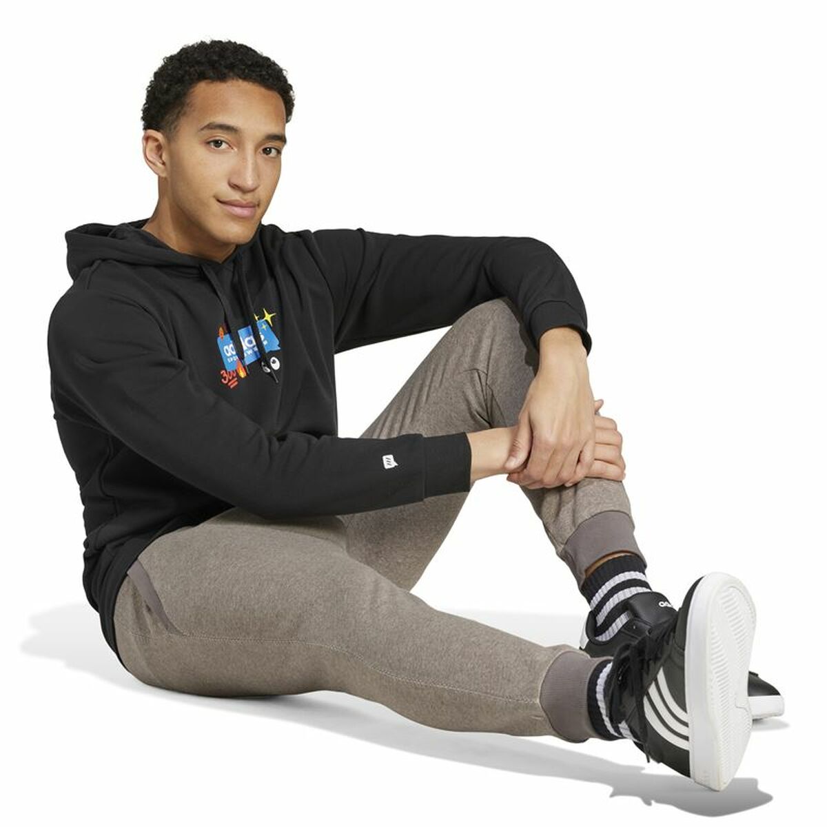 Μακρύ Αθλητικό Παντελόνι Adidas Seasonal Essentials Melange Μπεζ Άντρες