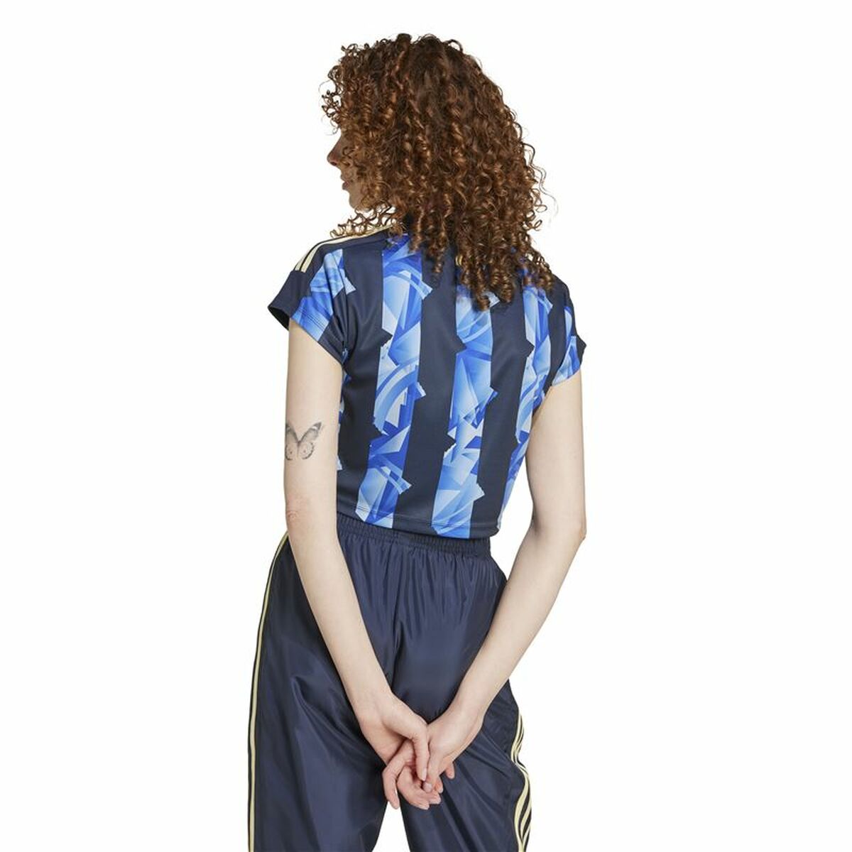 Γυναικεία Μπλούζα με Κοντό Μανίκι Adidas Tiro Cut Μπλε
