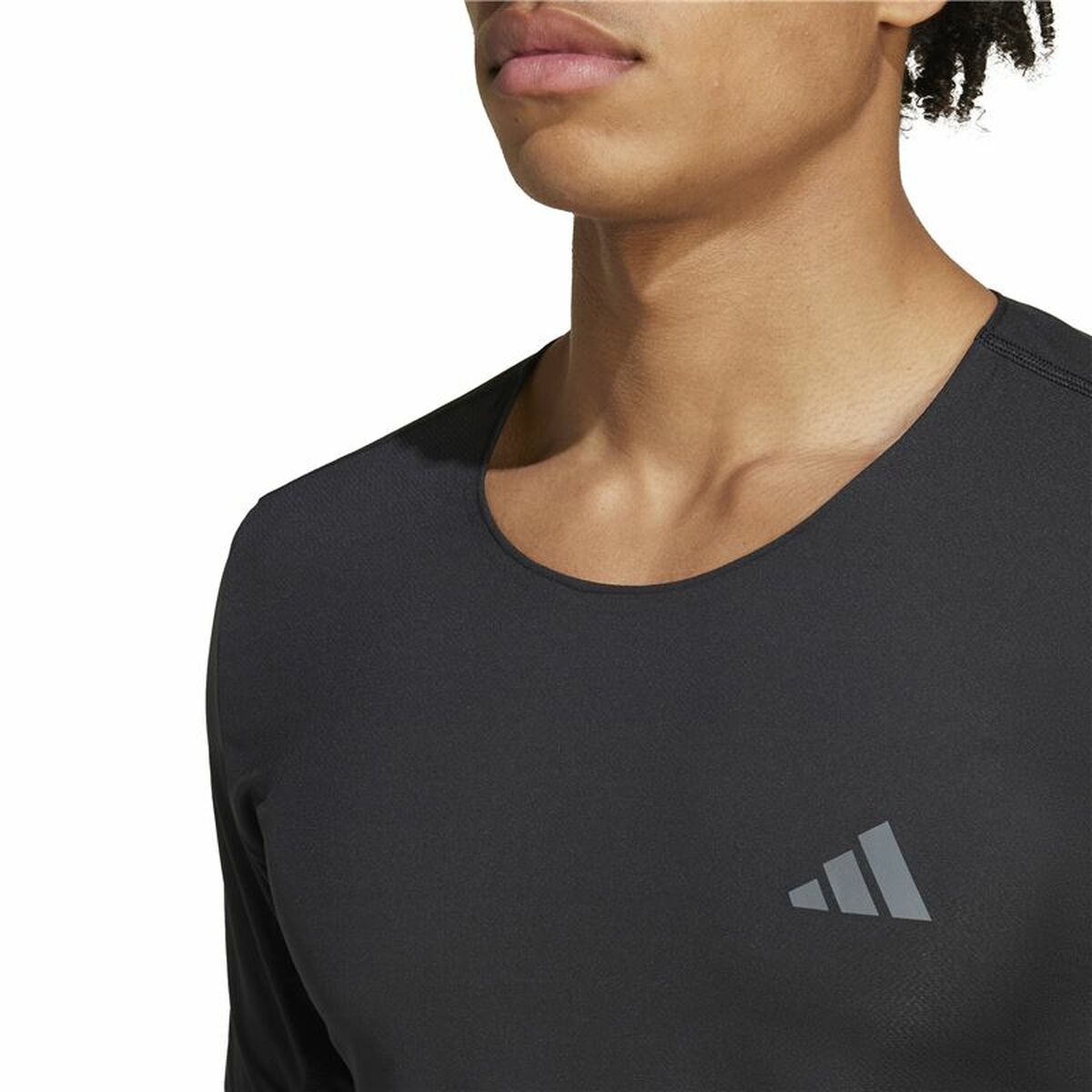 Ανδρική Μπλούζα με Κοντό Μανίκι Adidas Adizero Running Μαύρο