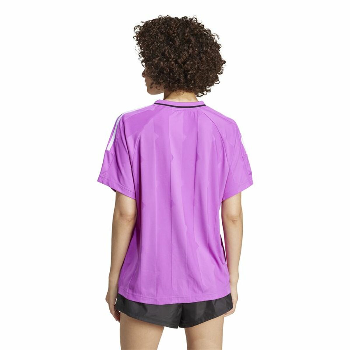 Ανδρική Μπλούζα με Κοντό Μανίκι Adidas Tiro Cut 3 Μωβ