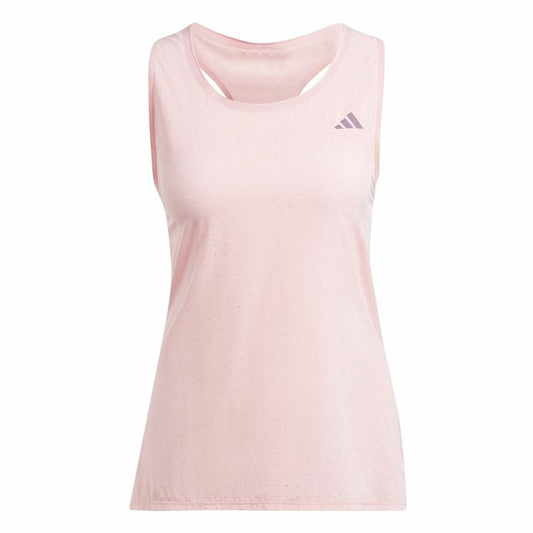 Ανδρική Μπλούζα με Κοντό Μανίκι Adidas Adizero Ροζ