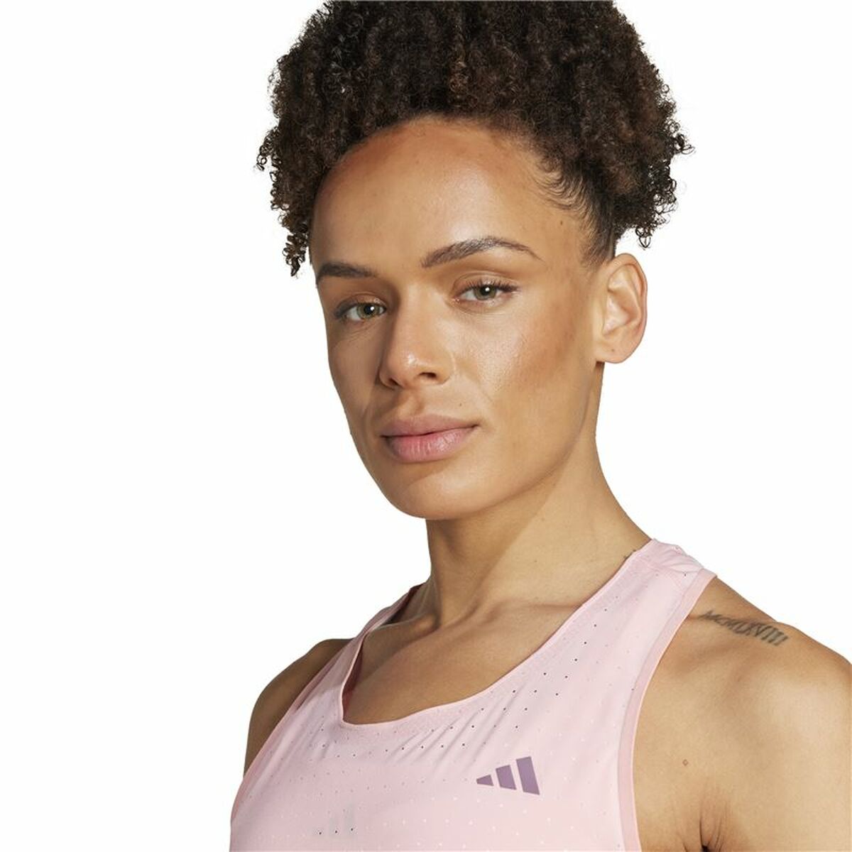 Ανδρική Μπλούζα με Κοντό Μανίκι Adidas Adizero Ροζ
