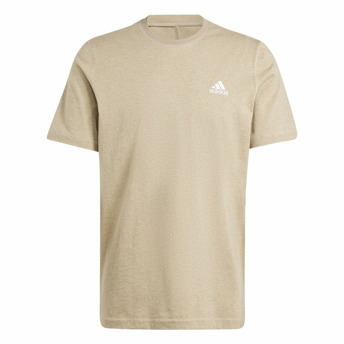 Ανδρική Μπλούζα με Κοντό Μανίκι Adidas Seasonal Essentials Melange Μπεζ