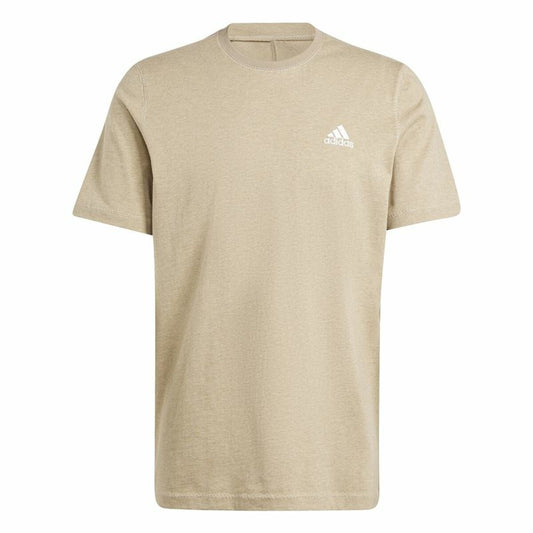 Ανδρική Μπλούζα με Κοντό Μανίκι Adidas Seasonal Essentials Melange Μπεζ
