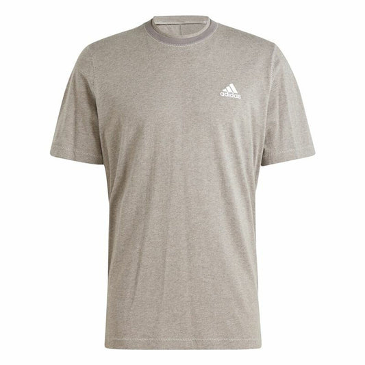 Ανδρική Μπλούζα με Κοντό Μανίκι Adidas Seasonal Essentials Καφέ Ανοιχτό Γκρι