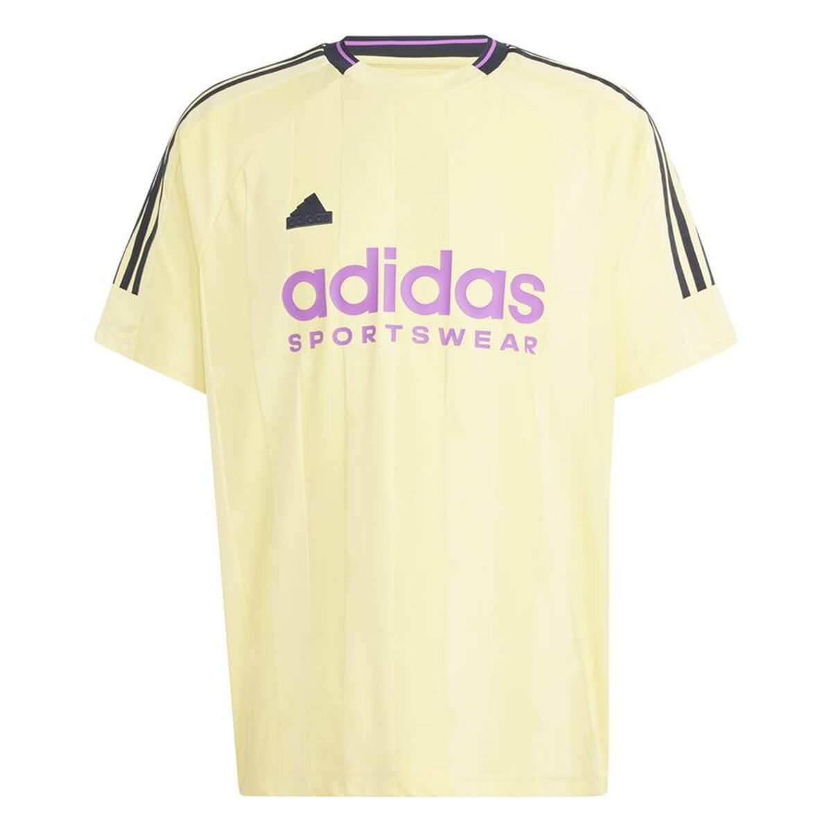 Ανδρική Μπλούζα με Κοντό Μανίκι Adidas House Of Tiro Jacquard Κίτρινο