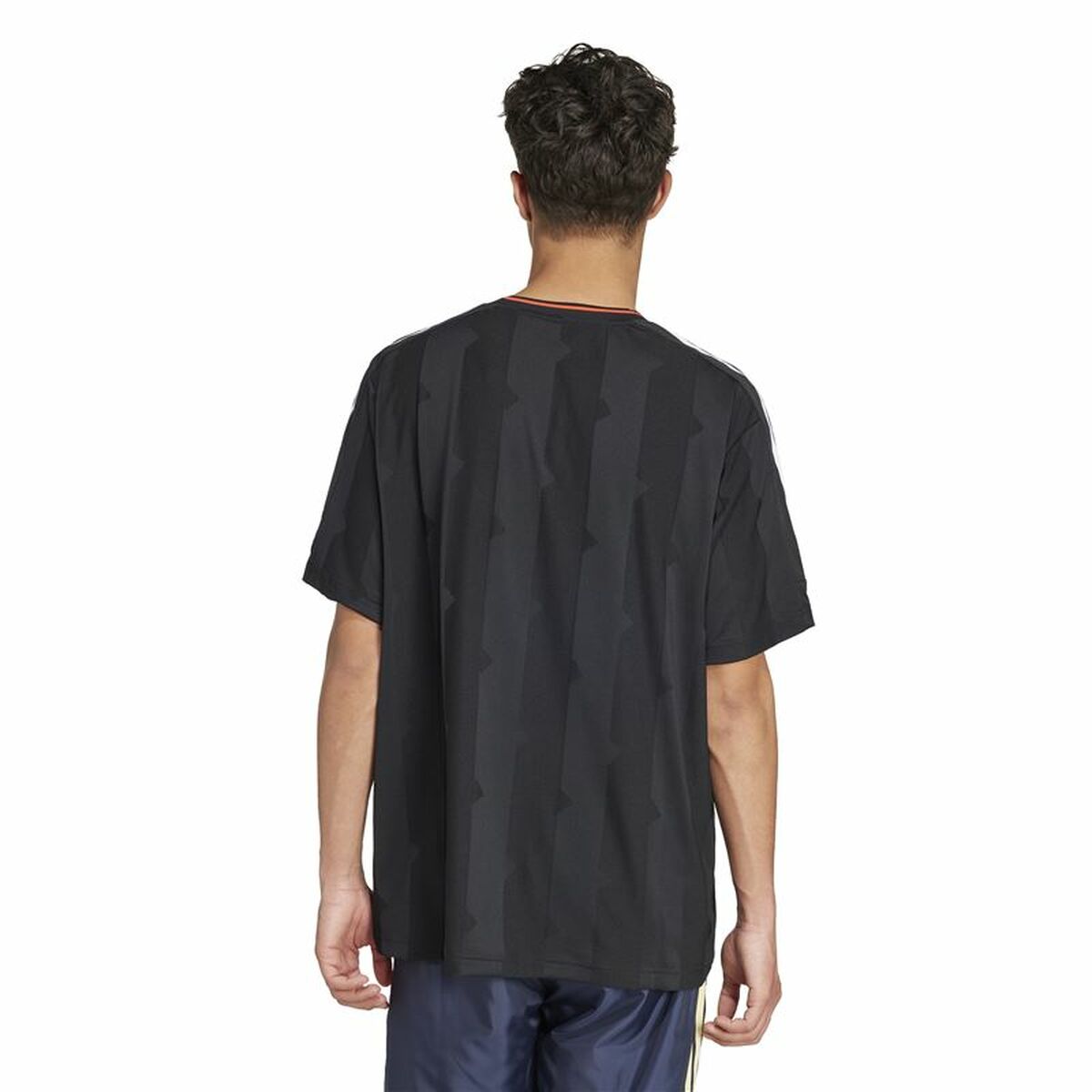 Ανδρική Μπλούζα με Κοντό Μανίκι Adidas House Of Tiro Jacquard Jersey Μαύρο