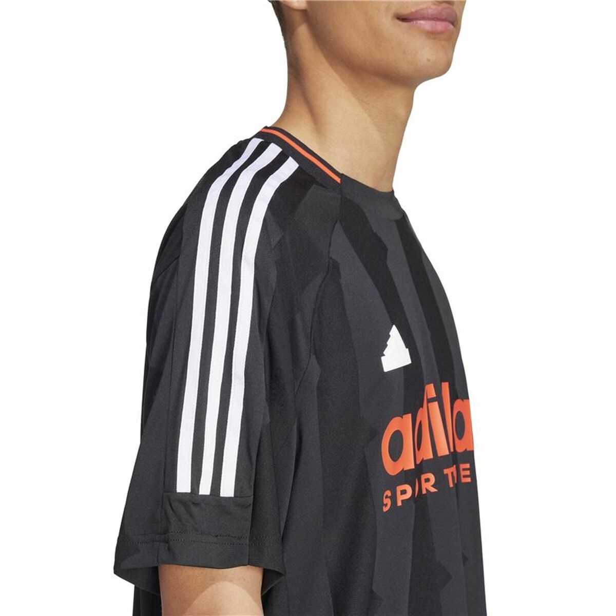 Ανδρική Μπλούζα με Κοντό Μανίκι Adidas House Of Tiro Jacquard Jersey Μαύρο