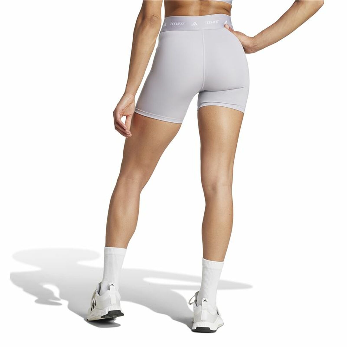 Αθλητικά Γυναικεία Κολάν Adidas Techfit Short Γκρι