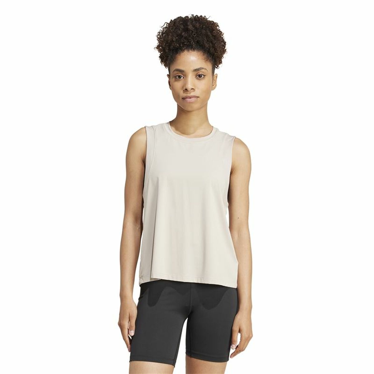 Γυναικεία Tank Top Adidas Studio Μπεζ