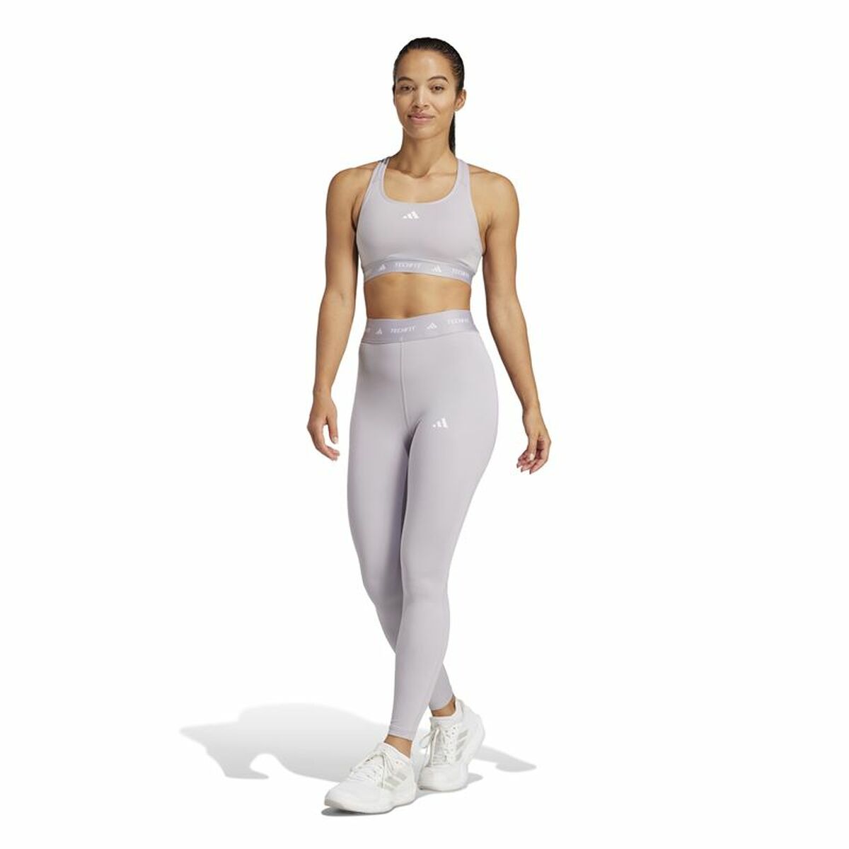 Αθλητικά Γυναικεία Κολάν Adidas Techfit 7/8 Γκρι