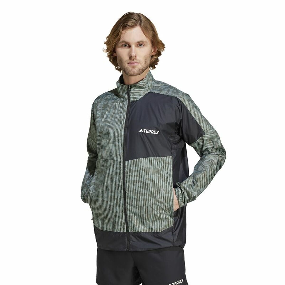 Aντιανεμικό Mπουφάν Adidas Terrex Γκρι