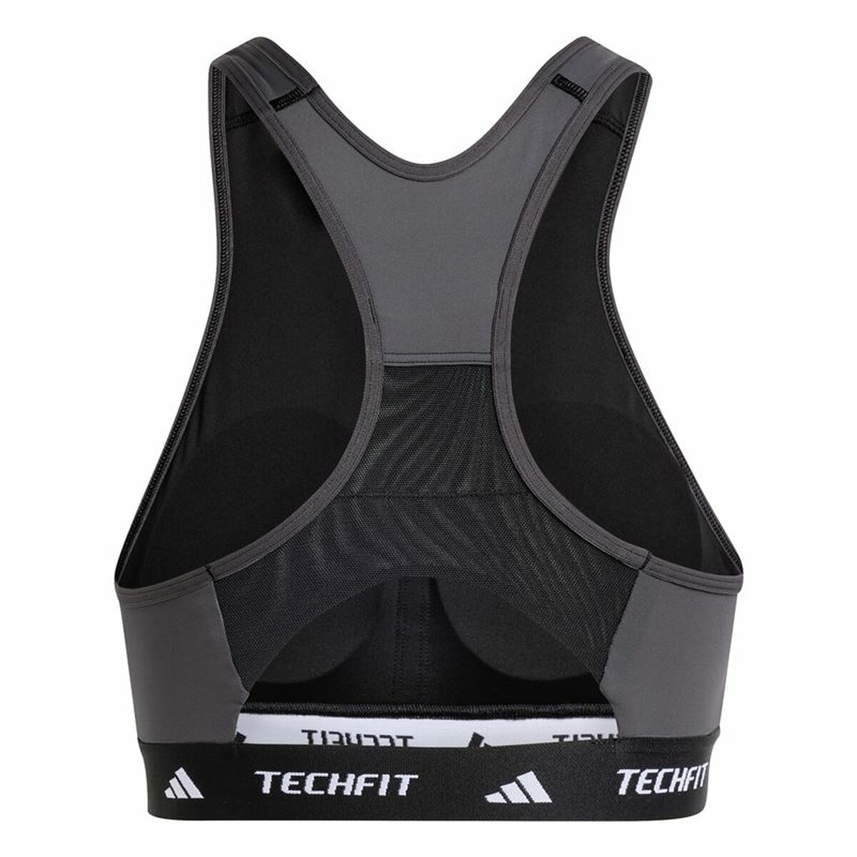 Αθλητικό σουτιέν Adidas Techfit  Μαύρο