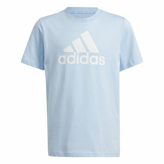 Unisex Μπλούζα με Κοντό Μανίκι Adidas Essentials Μπλε Sky μπλε