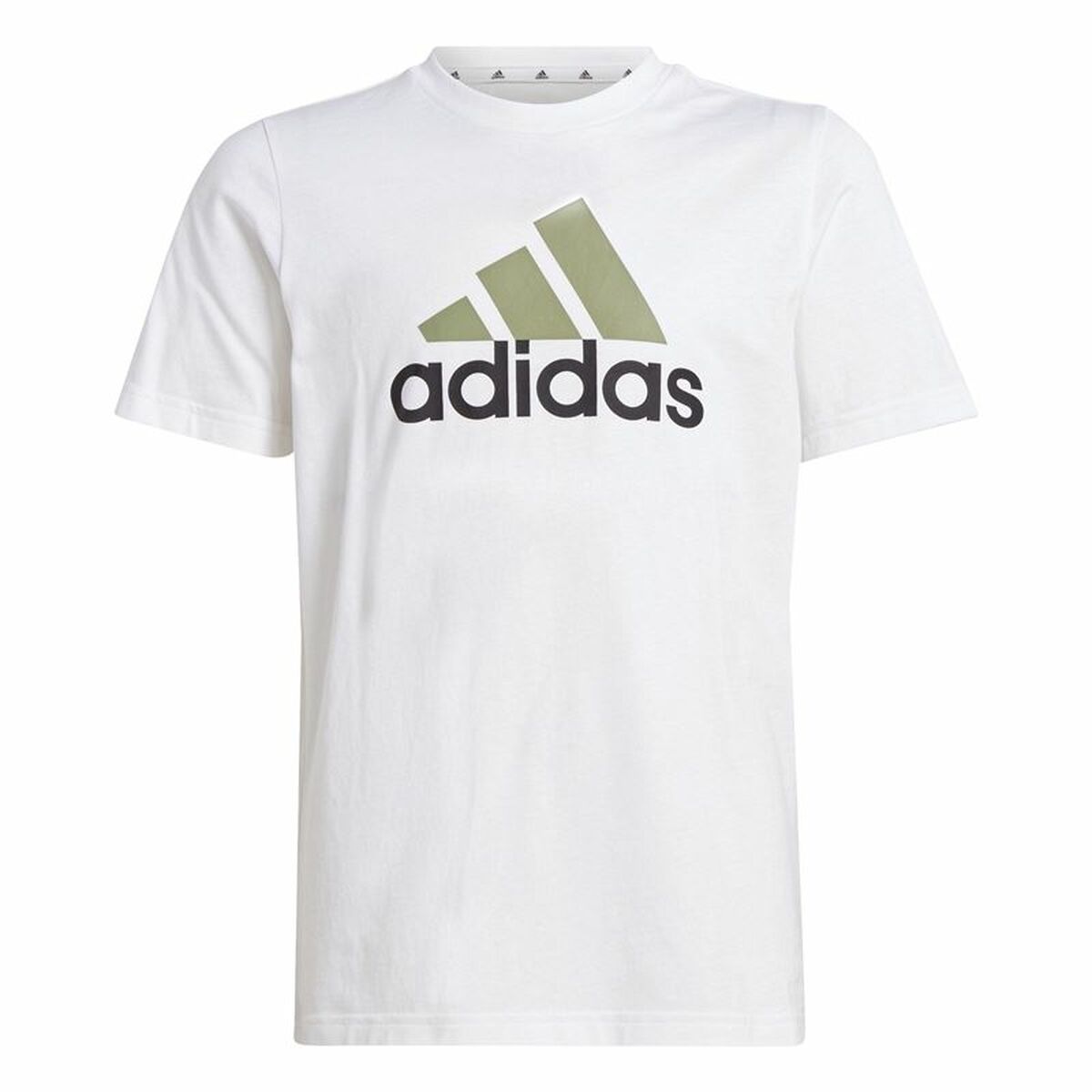 Unisex Μπλούζα με Κοντό Μανίκι Adidas Essentials Λευκό