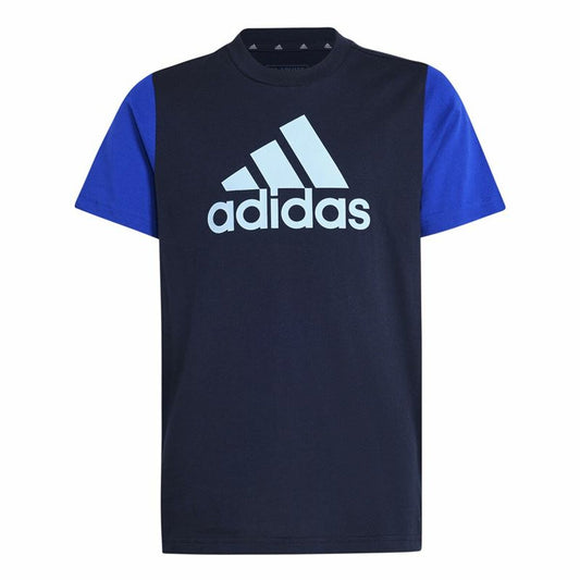 Παιδική Μπλούζα με Κοντό Μανίκι Adidas Essentials Μπλε