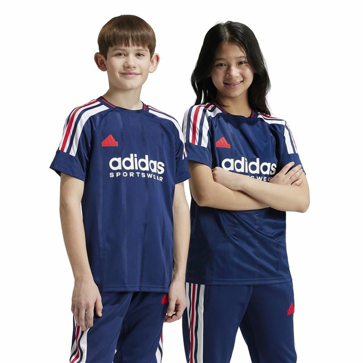 Unisex Μπλούζα με Κοντό Μανίκι Adidas Tiro Nations Pack Μπλε