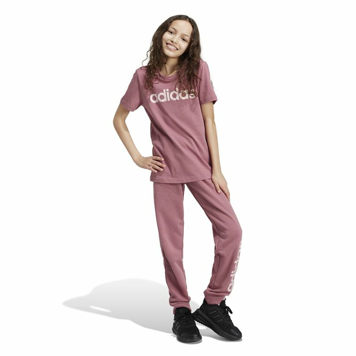 Γυναικεία Μπλούζα με Κοντό Μανίκι Adidas Essentials Ροζ
