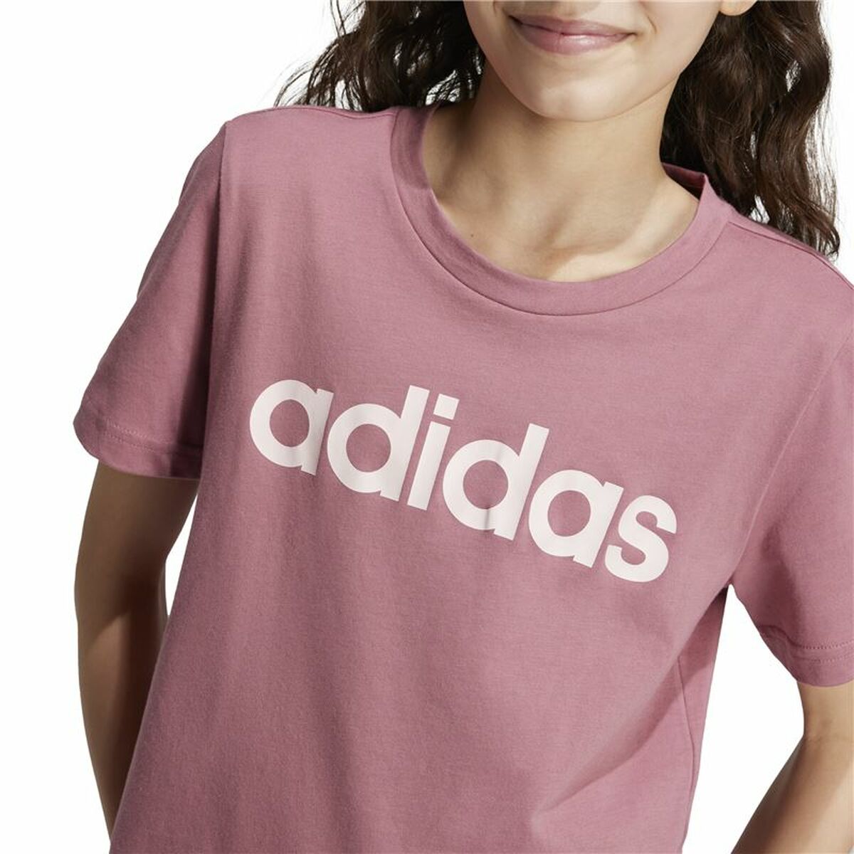 Γυναικεία Μπλούζα με Κοντό Μανίκι Adidas Essentials Ροζ