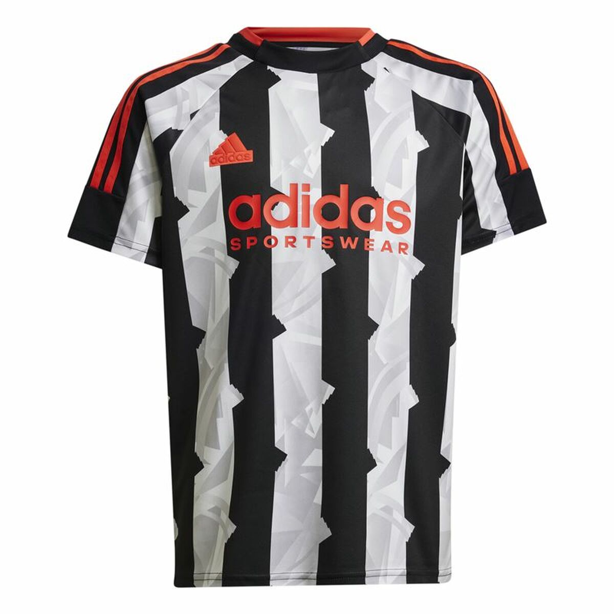 Παιδική Μπλούζα με Κοντό Μανίκι Adidas Tiro Λευκό Μαύρο