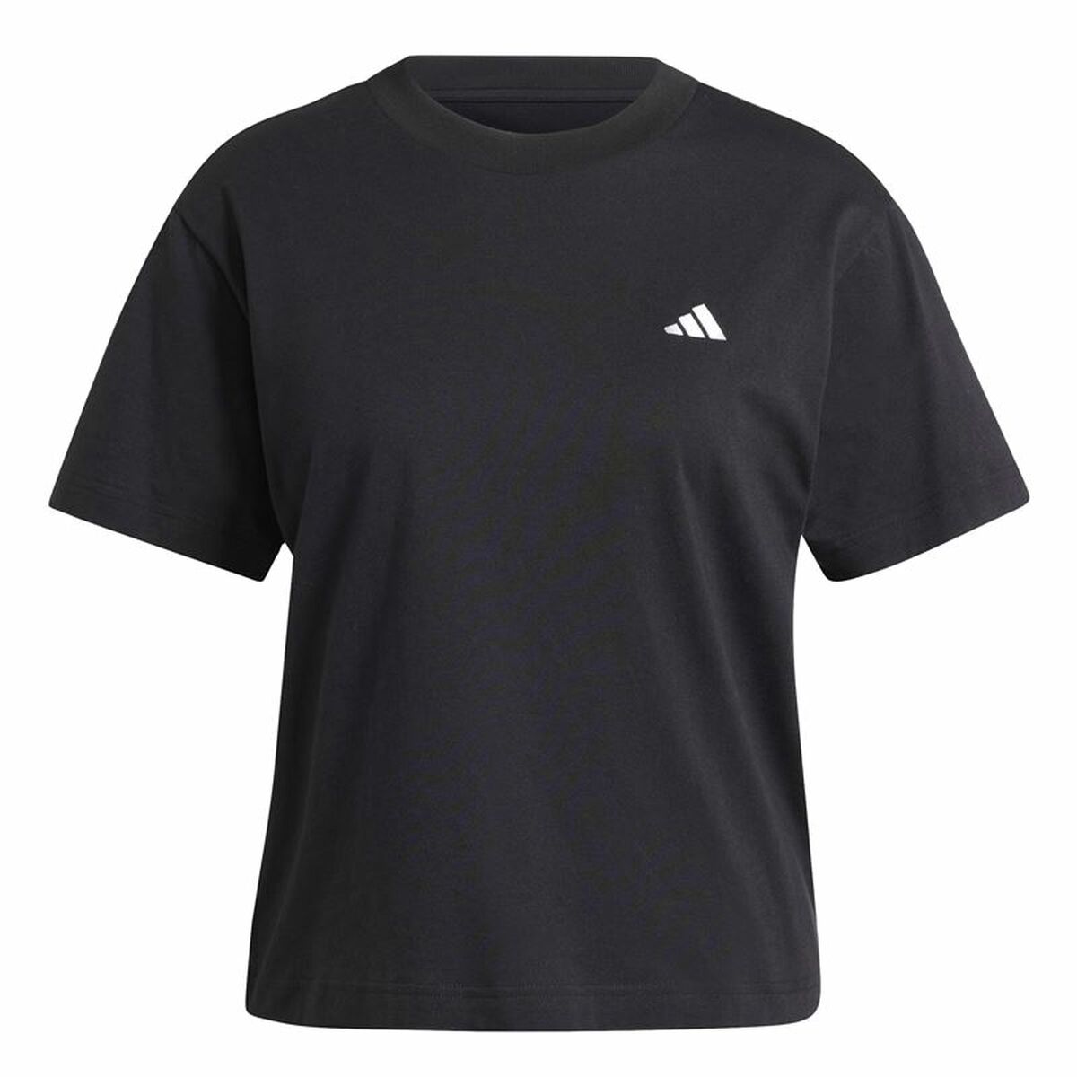 Γυναικεία Μπλούζα με Κοντό Μανίκι Adidas Essentials Μαύρο