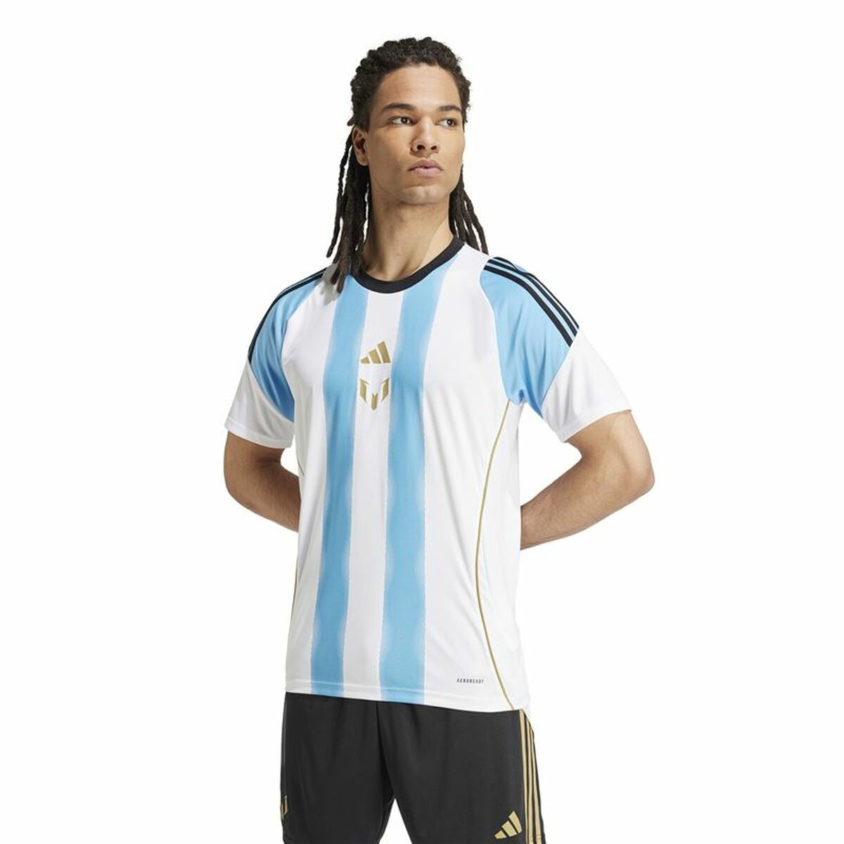 Ποδοσφαιρική Φανέλα Adidas Messi Training Jersey Λευκό Μπλε