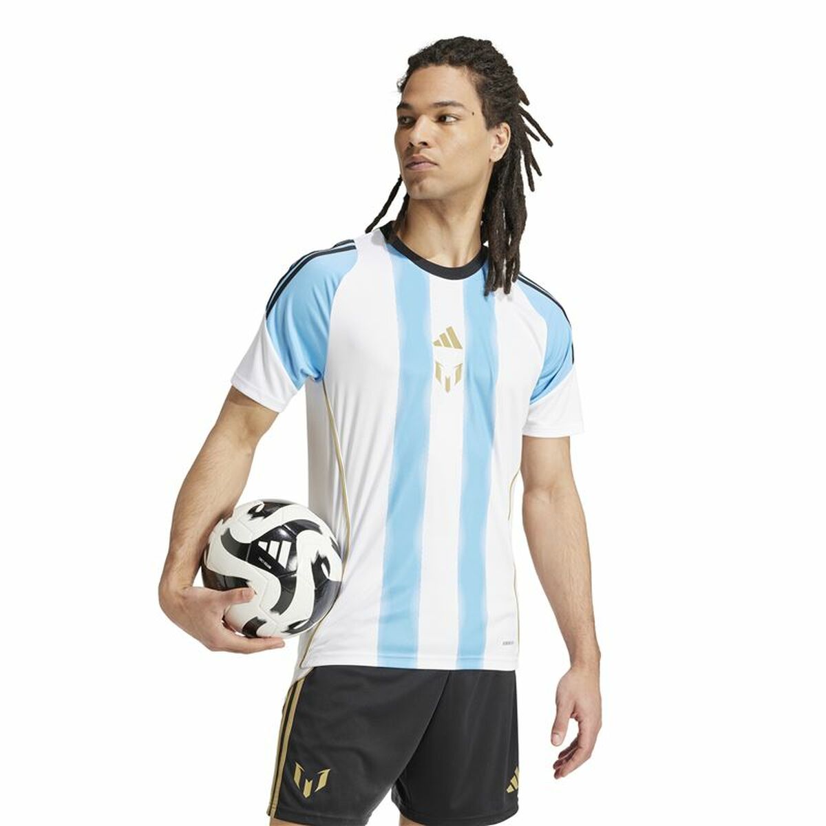 Ποδοσφαιρική Φανέλα Adidas Messi Training Jersey Λευκό Μπλε