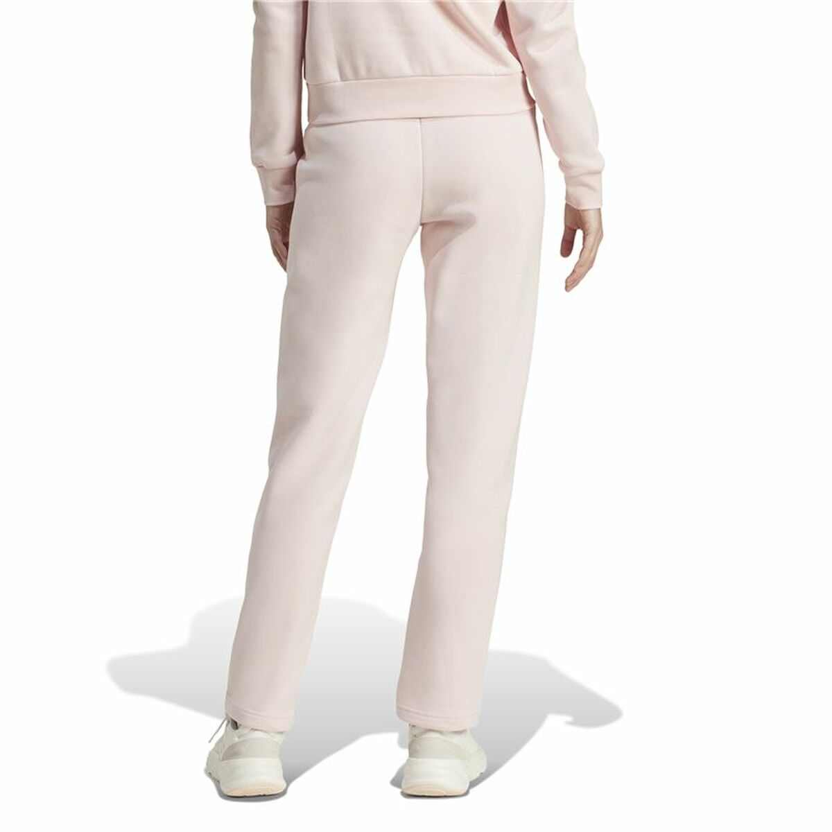 Μακρύ Αθλητικό Παντελόνι Adidas Essentials Small Logo Feel Cozy Open Ροζ Γυναίκα