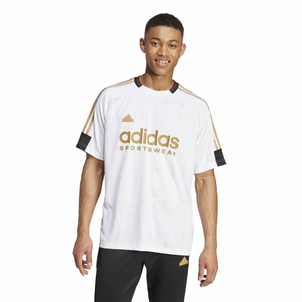 Ανδρική Μπλούζα με Κοντό Μανίκι Adidas House Of Tiro Nations Pack Λευκό