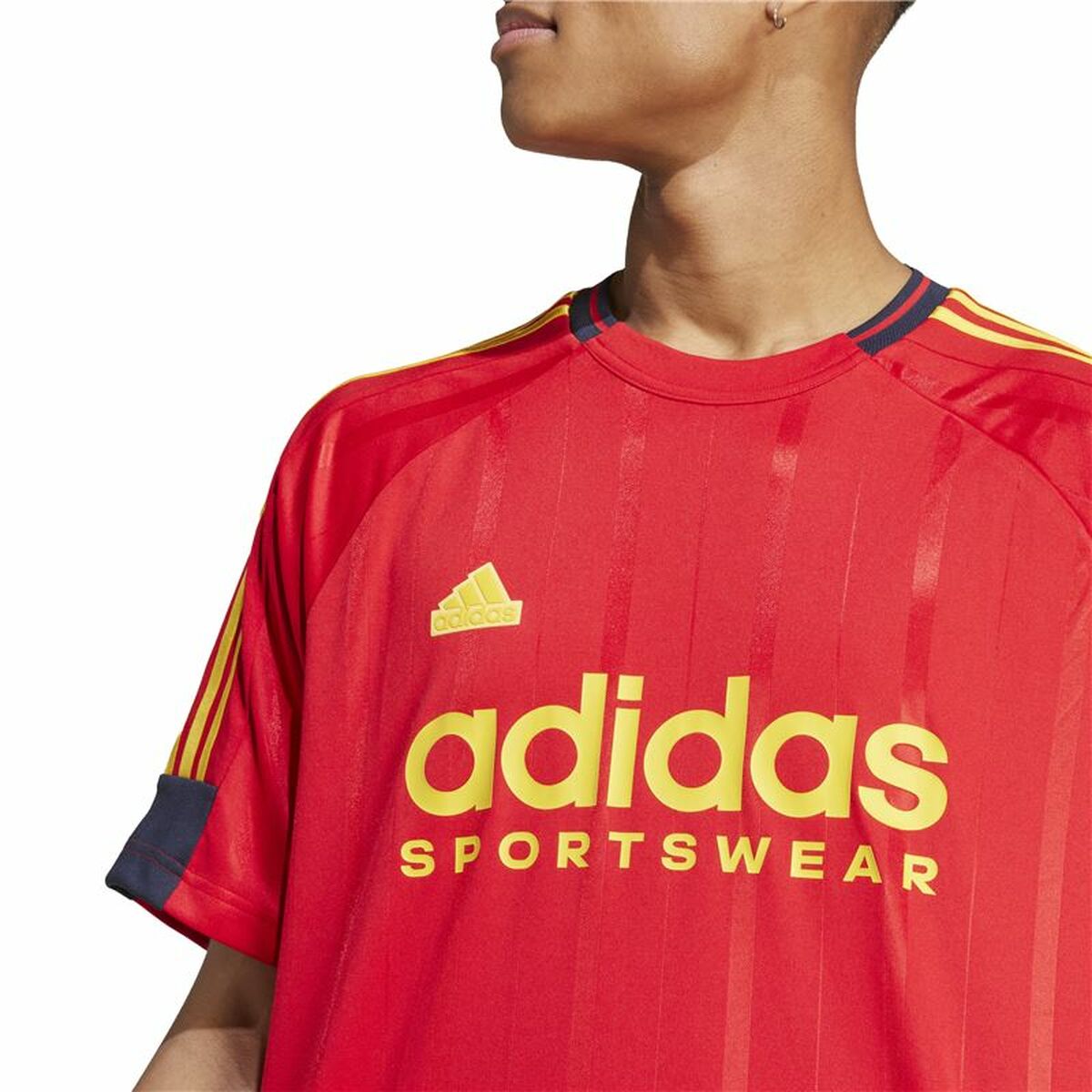 Ανδρική Μπλούζα με Κοντό Μανίκι Adidas Tiro Nations Pack Κόκκινο