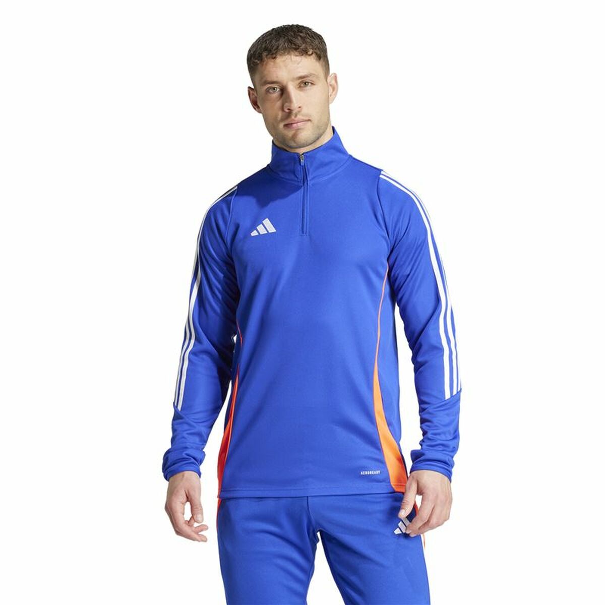 Φούτερ χωρίς Κουκούλα Adidas Tiro24 Training Μπλε